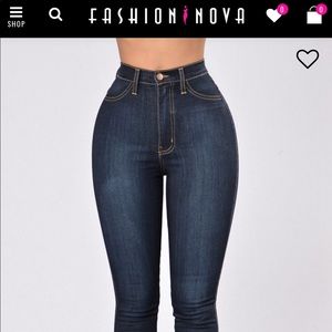FASHION NOVA Classic High Waist jeans in Dark